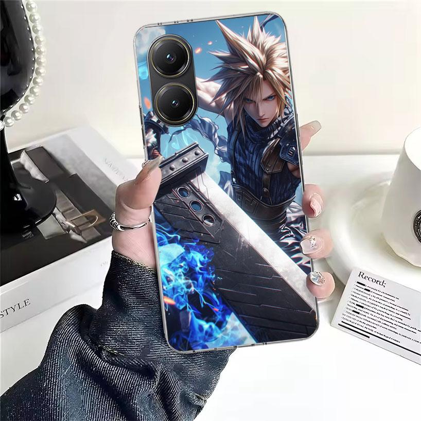 Final Fantasy FF VII Soft Phone Case For Xiaomi Redmi 15C 15 13C 13 Poco X5 X6 X7 F7 Ultra M7 12C 12 10 10C 9C 9A 9T 9 Fundas Po