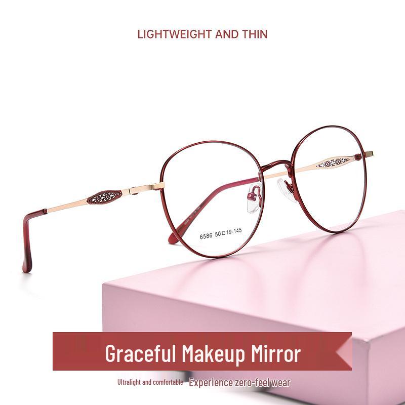 

Danyang 6586X Ultralight Retro Women s Eyeglass Frames вина червоного кольору