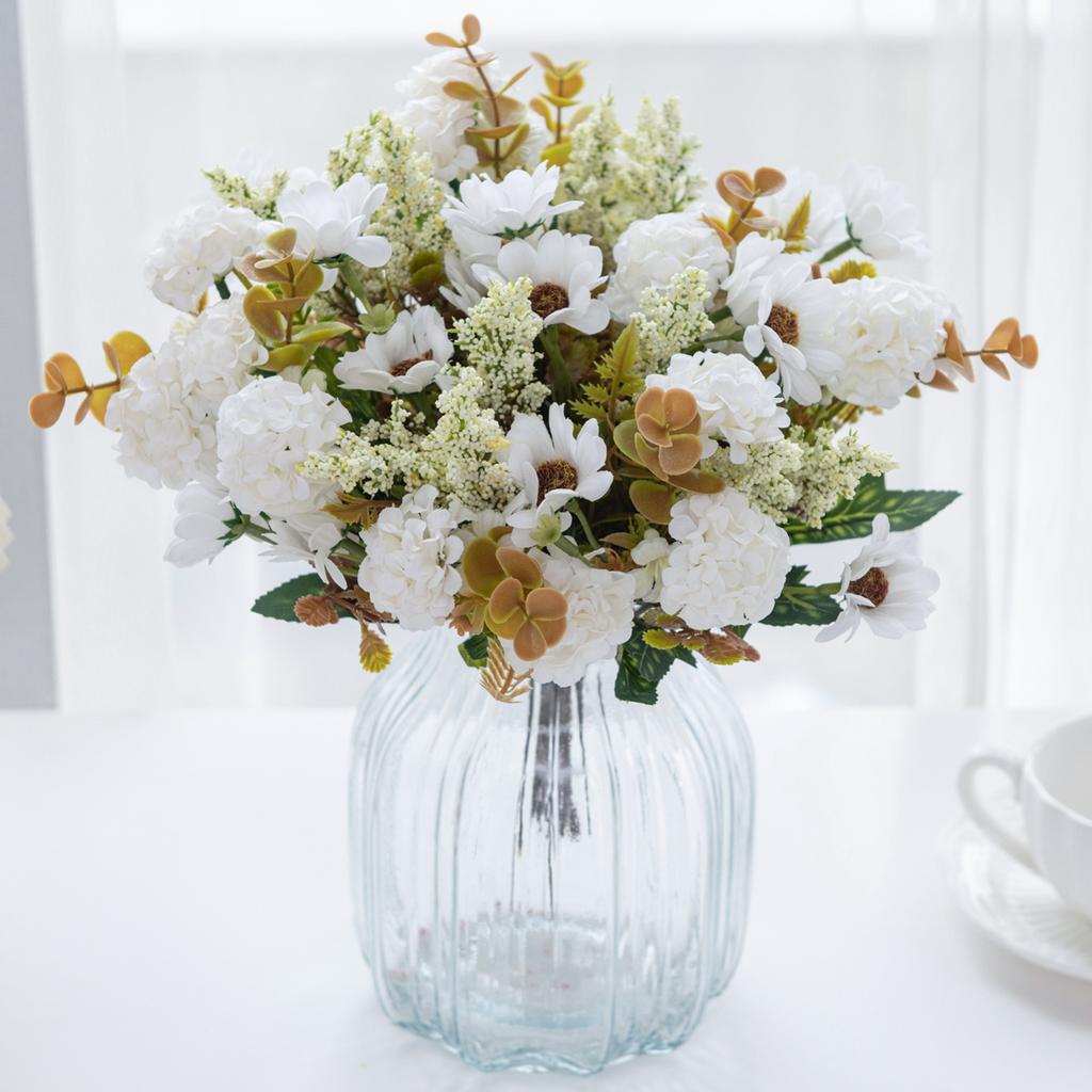 2/4pcs Artificial Flowers Silk Chrysanthemum Bridal Bouquets Wedding Outdoor Yard Garden Home Room Table Decor Gift Accessories