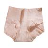 Women's High Waisted and Sexy Lace Underwear, Cotton Traceless Striped Breathable Briefs