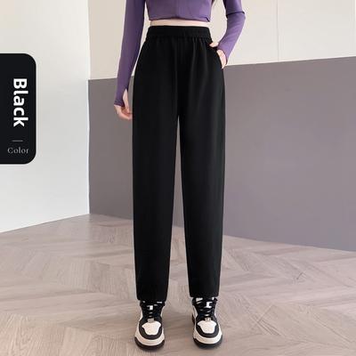 Women's Spring and Summer New Carrot Trousers High-waisted Thin Nine-minute Haren Trousers Loose Sports Casual Trousers