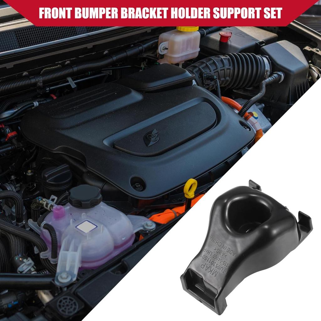 No.52115-04060 Bumper Bracket for Toyota Tacoma 2005-2015 / Front Left Right/Durable Plastic / 2 Pcs Black