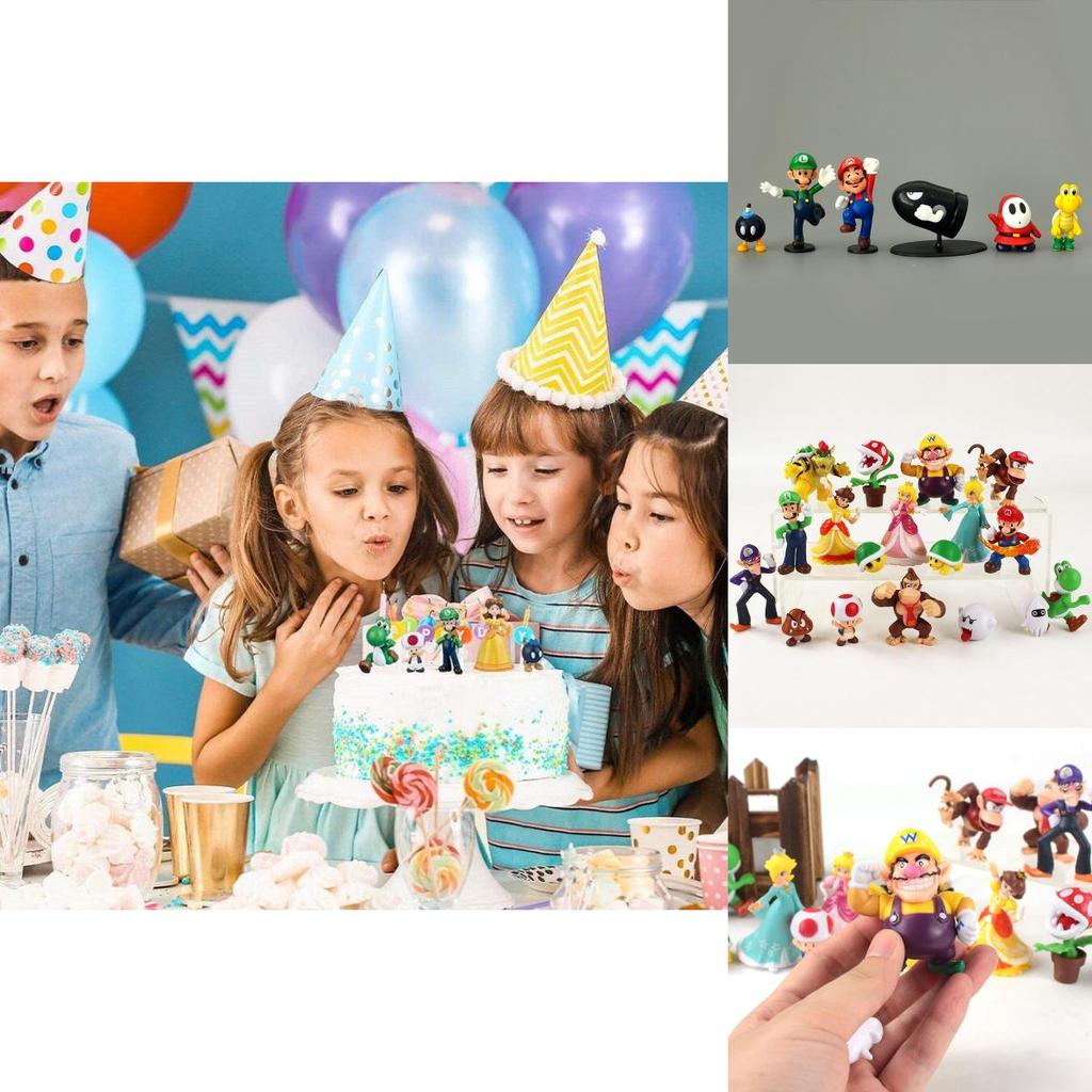 Super Cute Super Mario Action Figure Toy Set For Collection And Decoration In Your Home