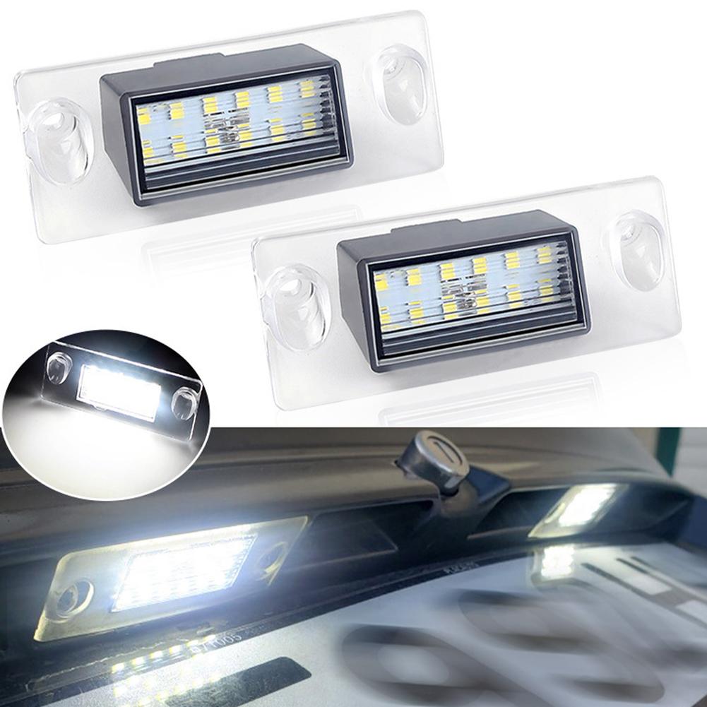 2pcs Led Number Plate Light For A4 B5 A3/8l Error Free Rear License Plate Lamp Avant Car Novelty Accessories W3i6