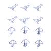 50pcs Paper Clips Strong Clamping Power Electroplating Process Colorfast Paperclips for Scrapbooking