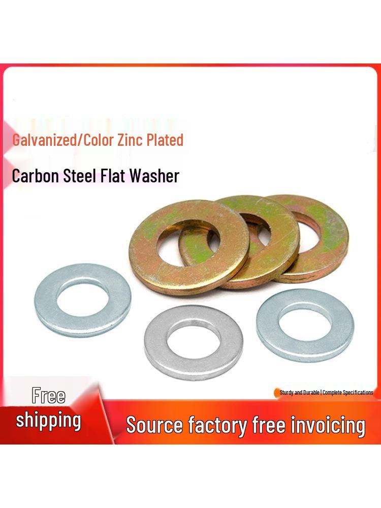 

8.8 Grade Zinc-Plated Metal Flat Washers - Sizes: M6 to M24 Blue White Zinc M39*72*5 (1 pc)