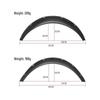 Universal Wide Body Fender Flares for Sedans, SUVs & Off-Road Vehicles - Decorative Mudguards