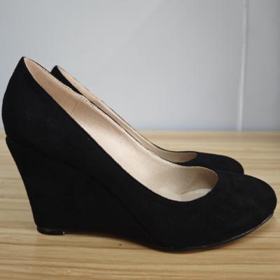 Damskie buty na koturnie Wiosna Jesień Klasyczne Seksowne Szpiczaste Noski Platforma Wysokie Obcasy Pompy Czarne Biurowe Damskie Sukienki Na Imprezę Ślubne Buty