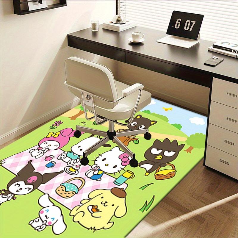 Office Rug Picnic, Characters Anti-Slip Rug, Machine Washable for Living Room, Bedroom, Office, Multiple Sizes, Bedroom Mat, Decorative Mat, Durable M