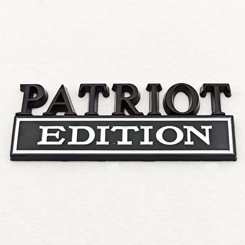 PATRIOT Edition 3D Emblem Sticker Badge Fender Funny Decals Car Truck Replacement Door Decoration for Universal Car SUV