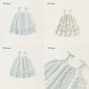 French Vintage Girl Dress With Lace Patchwork For Kids Summer Party Wear
