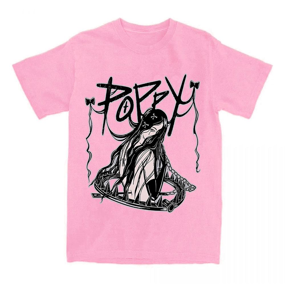 Poppy Zinc Bear Trap Tee Summer Cotton O-neck Short Sleeve T-shirt Casual Fashion Women/Men Tshirts Graphic Clothes