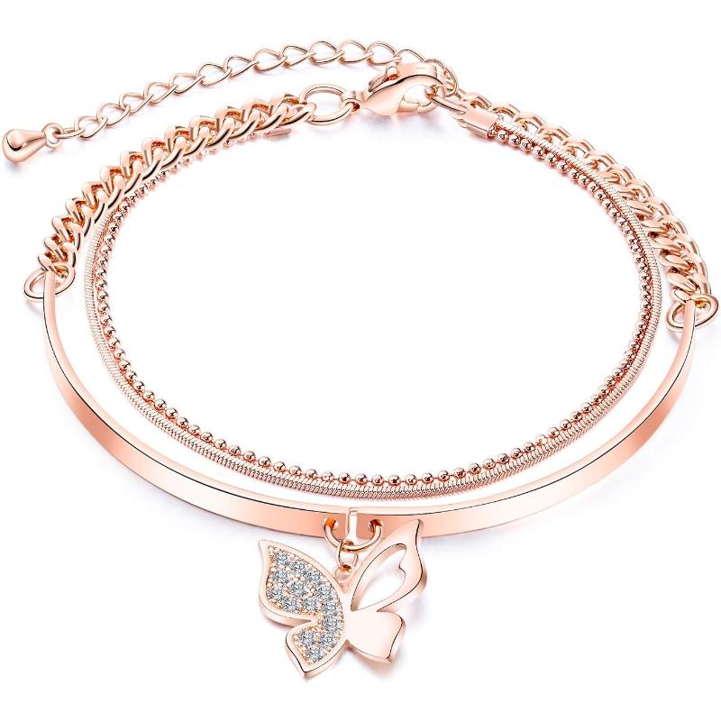 

Браслет Micro Bow Sweet Everything Bestie Браслет из розового золота с двойным покрытием