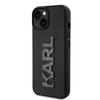 Etui do iPhone 15 Karl Lagerfeld 3D Rubber Glitter Logo Czarne