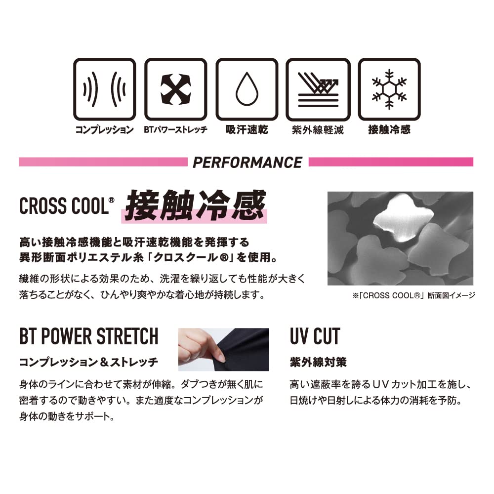 Otafuku Glove Summer Arm Covers UV Cooling Free Size [Compression, Sweat-Wicking, Quick-Drying, Protection, Touch] Women's JW-617 White,