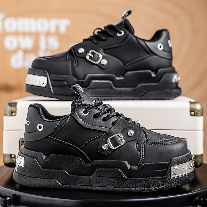 22. Explosive retro design thick-soled heightening board shoes can be worn in all seasons of the new high-end leisure sub
