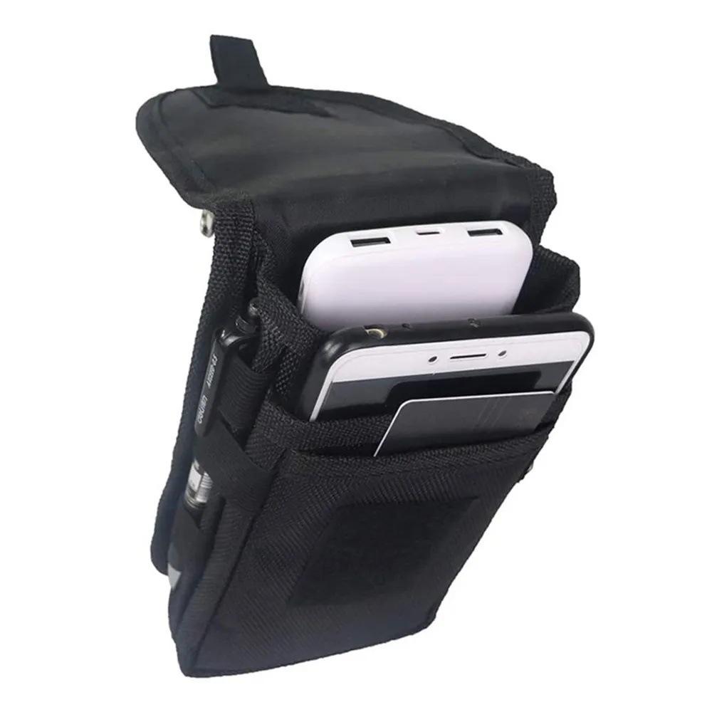 Water-Resistant Nylon Waist Bag: Unisex, Multi-Compartment Design with Phone Pocket & Pen Holder