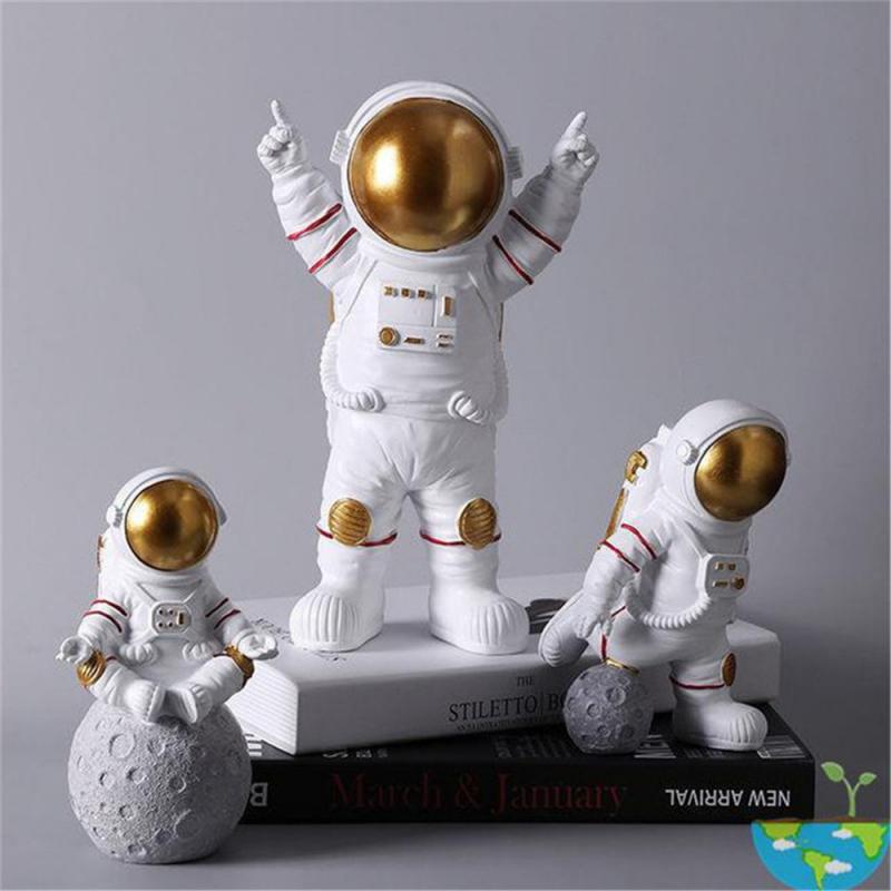 Resin Material Astronauts Ornaments Universal Cell Phone Stand Holder Bracket Gift Toys Home Office Desk Decoration Birthday Par