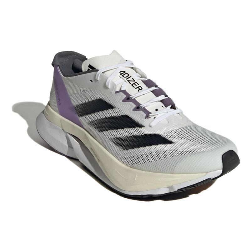 Adidas Adizero Boston 12 Laufschuhe 'Cloud White Purple' Damen-Sneaker ID6900