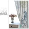 Coastal Window Curtains Nautical Beach Sea Starfish Seashell Curtain Living Room Bedroom Panels Set Inch Made Of Polyester Sitting Decor