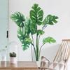 Large Tropical Green Plant Leaves Wall Sticker Home Room Decor Palm Decal PVC Mural