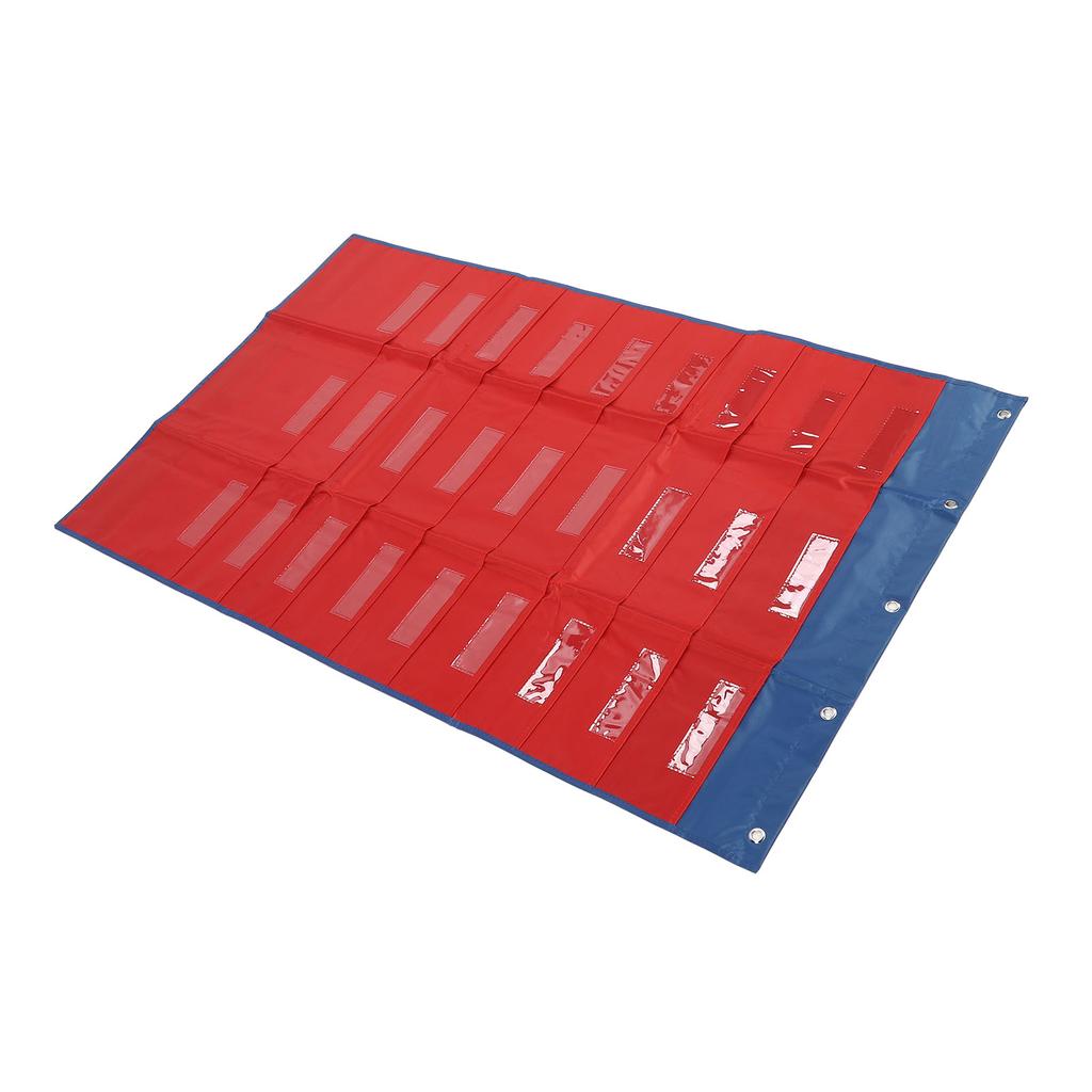 Storage Pocket Chart Easy Installation Versatile File Storage Pocket Chart for Classroom Office