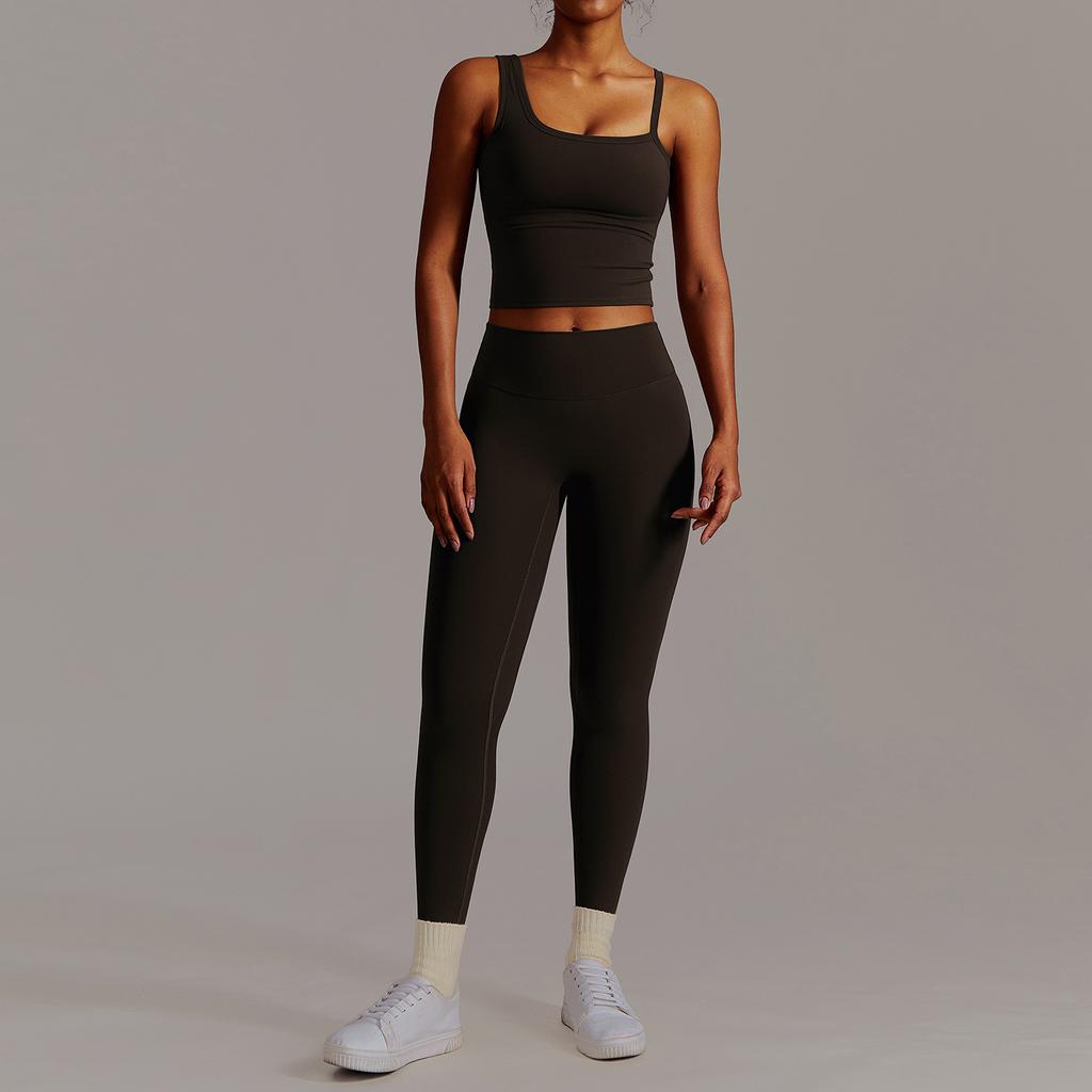 JYL Quick Dry Long Sleeve Yoga Set Outdoor Training Fitness Outfit
