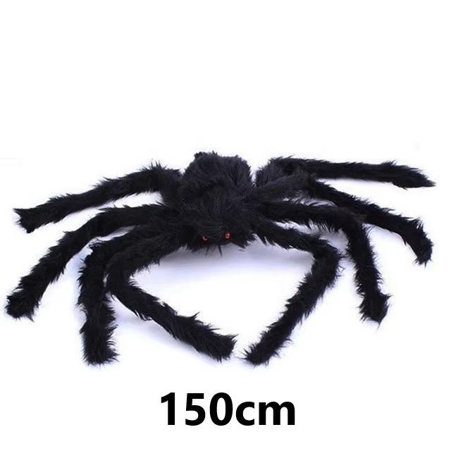 Halloween Decoration Prop Spider Horror Halloween Decoration Party Prop Outdoor Giant Spider Decoration 30-200cm Black Spider