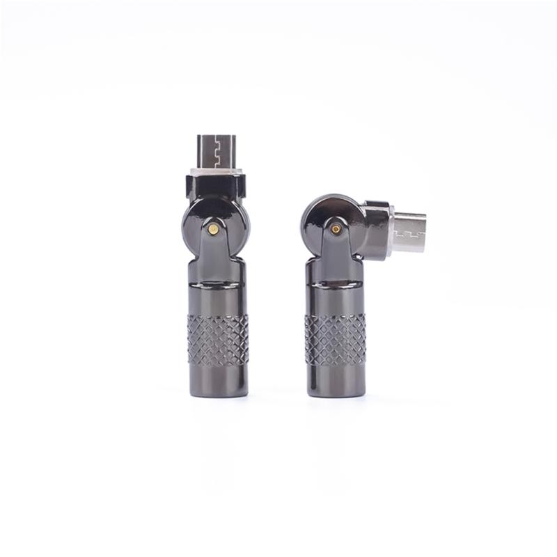 Typ C auf USB Adapter Aluminium 4,8 cm 90 Grad drehbar für Smartphones 480 Mbit/s Datenübertragung 3A Schnellladung