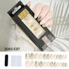Ice-transparent Cat Eye Wear Nail Sheet Solid Color Round Head Mirror High-end Fake Nail Finished Manicure European and American