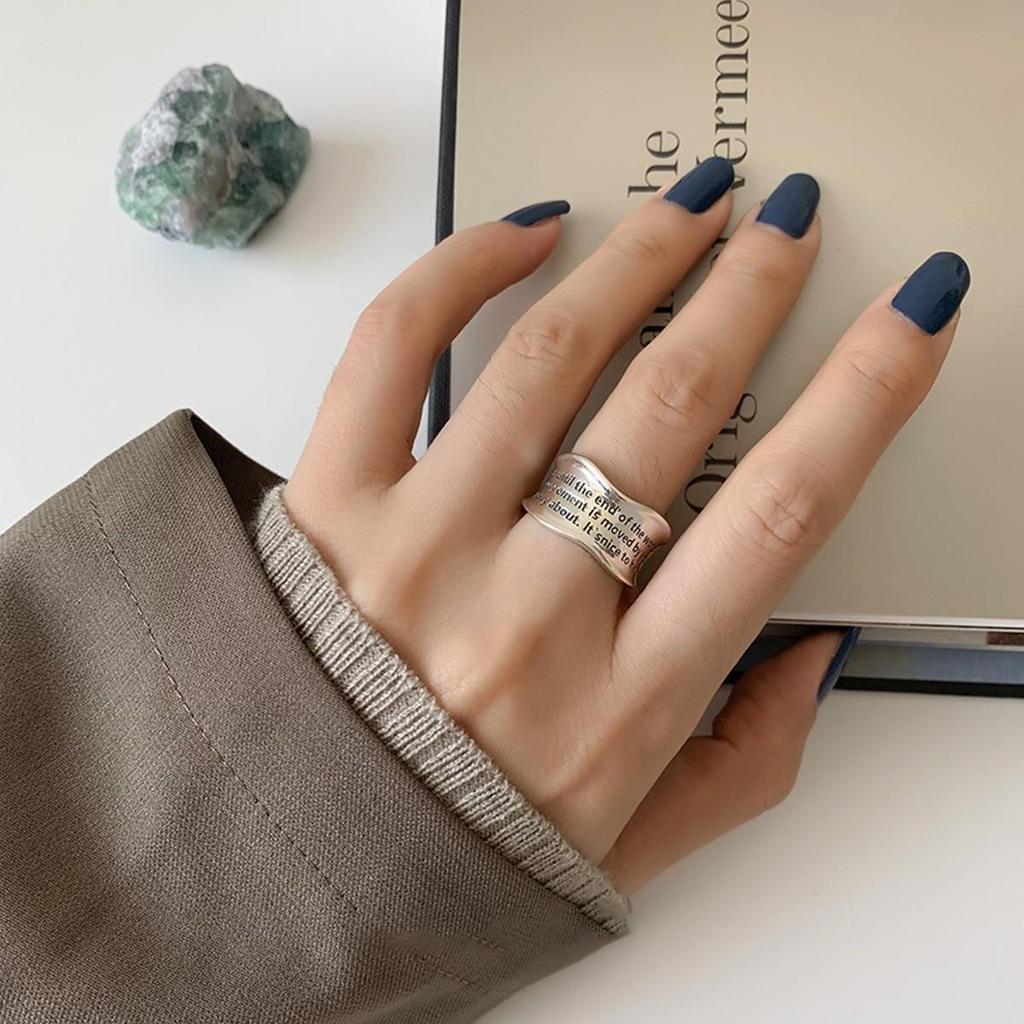 Silver Fashionable Plated Twisted Heart Ring For Women Elegant Minimalist Finger Jewelry