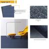 Dark Blue Flame Retardant Nylon Carpet for Conference Rooms & Billiard Halls: Square PVC Wall-to-Wall Mat