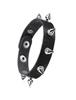 Fashion Multi Layer Wide Leather Bracelet Punk Stud Star Wrist Band