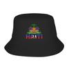 Haitian flag  Bucket Hat For Unisex Women  FisherUnisex Hats Trendy Travel Hiking Caps Soft Fold Hawaii Graphic Visor Hats