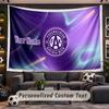 Austria Wien FC Personalized Tapestry Support Custom Name, Wall Art Home Decoration