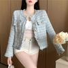 (avec doublure intérieure) Manteau Court Femme Sens du Design Automne Nouveau Xiaoxiang Célébrité Française Sens Haut de Gamme Tempérament
