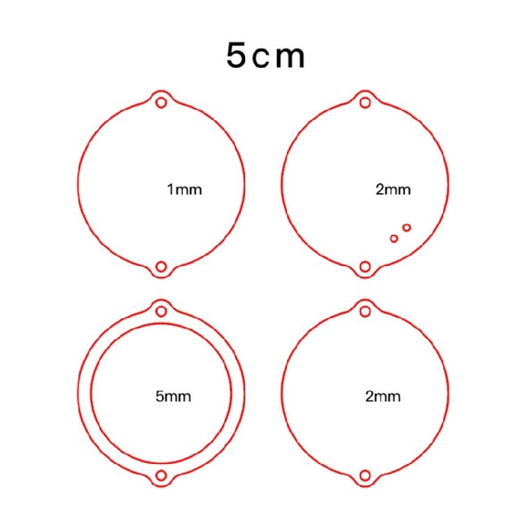 

Various Styles Acrylic Keychain Blank Ornaments for Creative Small Gift Keychain