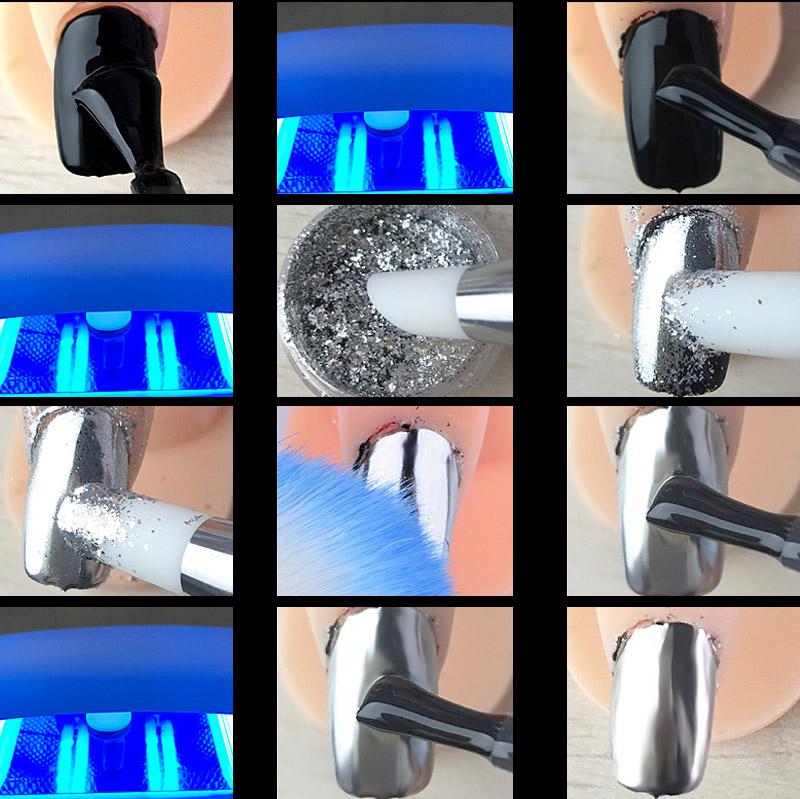 1 PC Gold Foil Sequins Nail Glitter Flakes Sparkly Aluminum Foil Nail Art Decorations All for Manicure Accessories