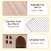 Solid Wood Bird Wooden House Drawable Bottom Avian Home  Parrot Cage Accessories