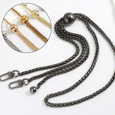 DIY Bag Accessories Golden Silvery Metal Bag Chains Replacement Adjustable Shoulder Bag Straps Handbag Handle Chain