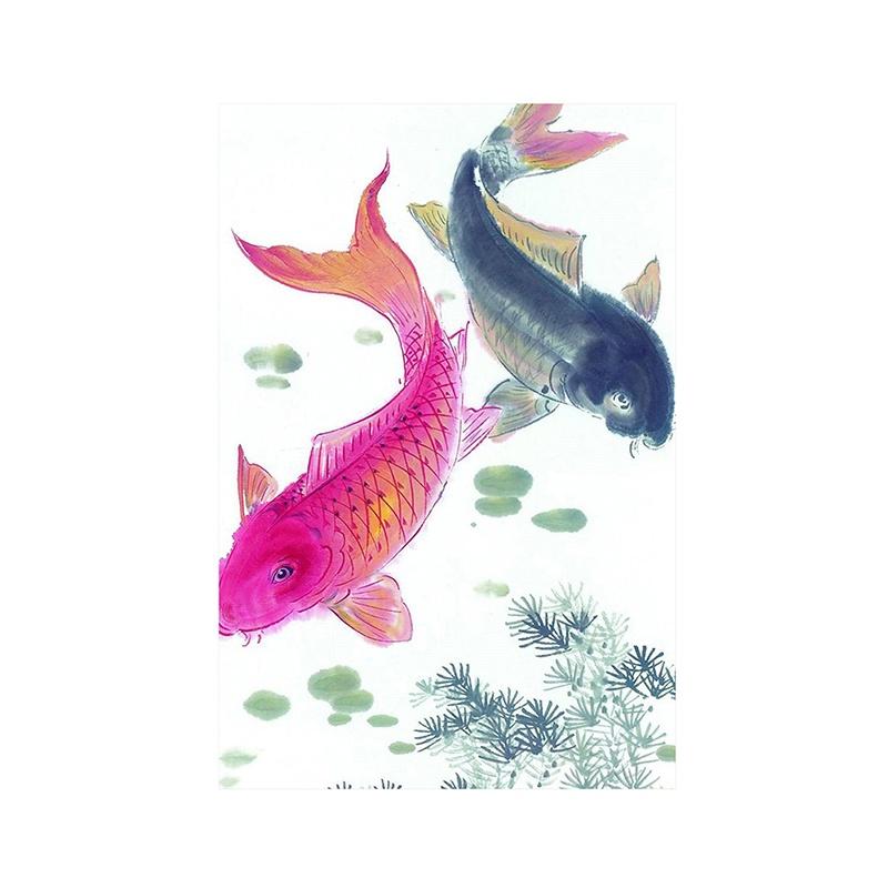 

16 стиль декоративного живопису полотно чорнилом живопис квіти прикраси плакат для домашньої вітальні настінного мистецтва декор фону 420*594mm