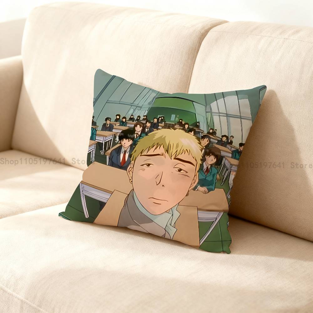 Great Teacher O-Onizukas Gto Anime Celebrity Merchandise All-Match Printed Pillow Case Sofa Car Office Room Decoration Protector