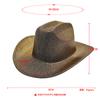 Halloween Party Colorful Cowboy Hat White Men's and Women's Light Cowboy Hat, Pink Cold Light Symphony Laser Hat