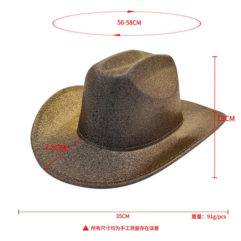 Halloween Party Colorful Cowboy Hat White Men's and Women's Light Cowboy Hat, Pink Cold Light Symphony Laser Hat