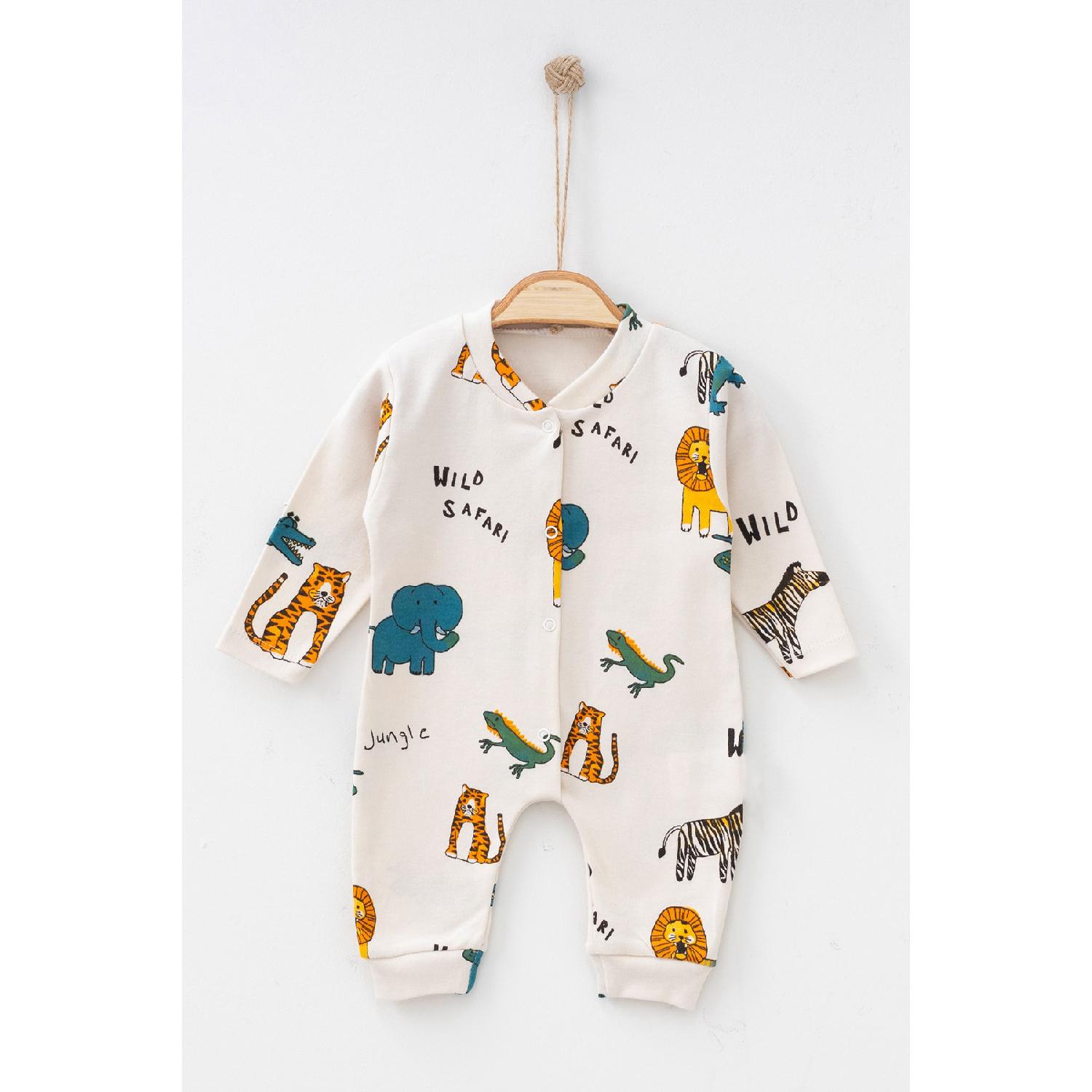 

Комбинезон с манжетами из 100% хлопка с африканским рисунком