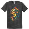 Catfish T Shirt Colorful Neon Aquatic Fish Art Fishing Angler Graphic Tee Gift
