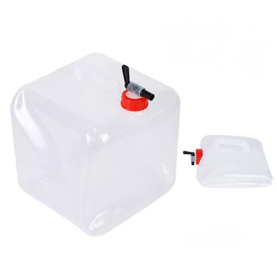 Contenitore Pieghevole per Acqua da 15 Litri con Rubinetto Portabottiglie da Campeggio Caraffa Pieghevole Portatile Borraccia per