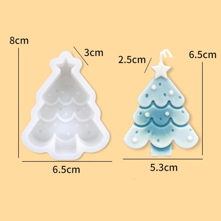 3D Christmas Tree Gingerbread Human Silicone Mold Handmade Candle Soap Plaster Crafts Resin Mold DIY Chocolate Cake Baking Tools