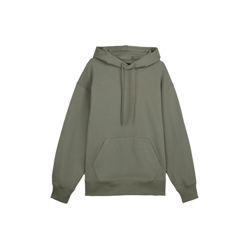 Y-3 Solid Color Hooded Casual Sweatshirt Unisex Sweatshirt Green IP7698