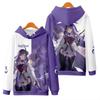 Raiden Shogun Genshin Impact Cosplay Hoodies 3D Print Unisex Anime Cartoon Sweatshirt Oversized  Women Harajuku Pullover Coat